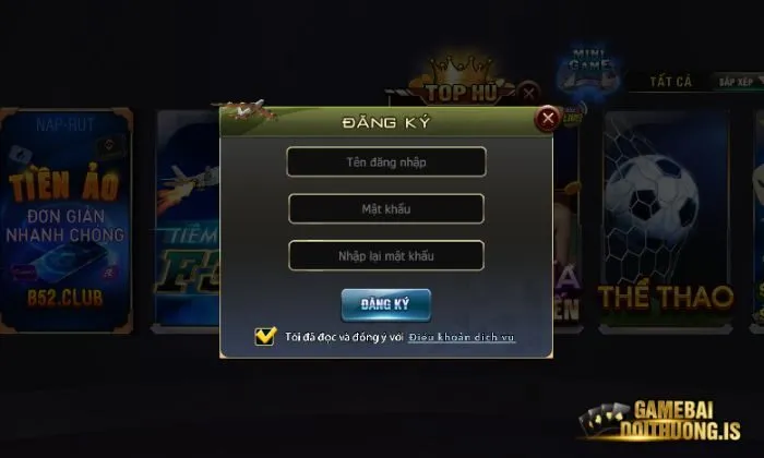 Đăng ký game bài trên B52 để tham gia ngay hôm nay