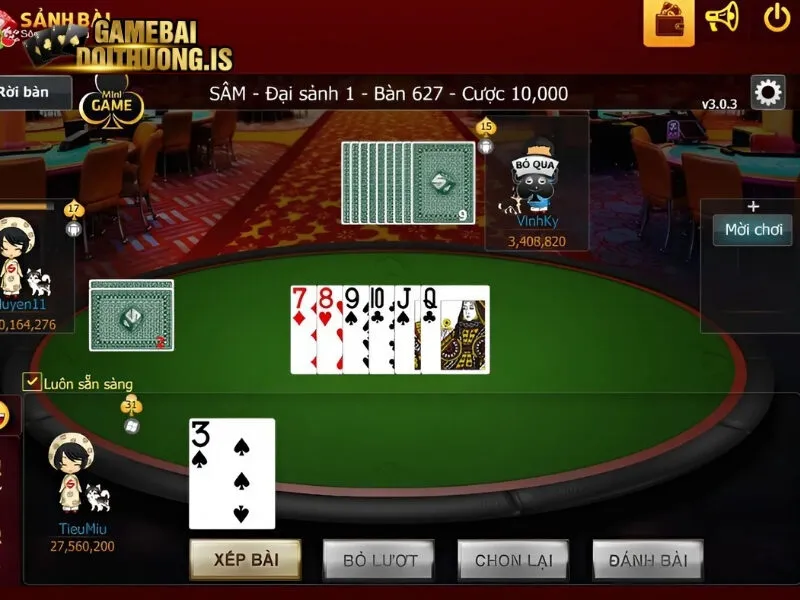 Hành động người chơi cần thực hiện trong ván cược 