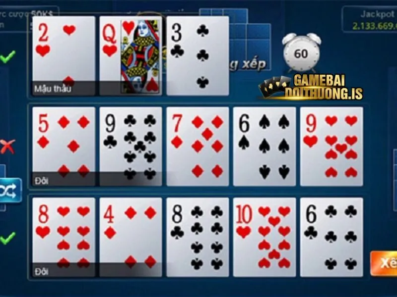 Hướng dẫn cách thức xếp bài cơ bản trong game