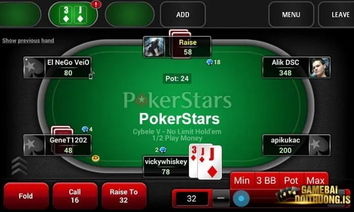 Poker Top88 trải qua 4 vòng cược