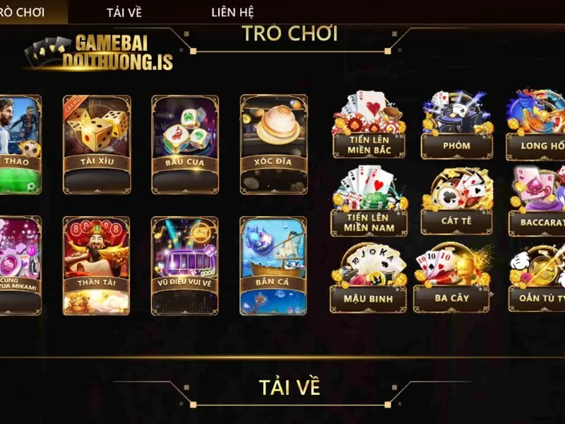 Rất nhiều game bài hot có mặt tại sòng bài Lucky Win