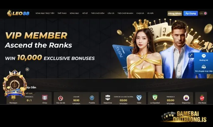 Cổng game bài đổi thưởng Leo88 với trải nghiệm cá cược trực tuyến đẳng cấp